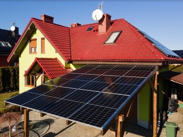 Wiata Zestaw solarny hybrydowy 5kW magazyn energii