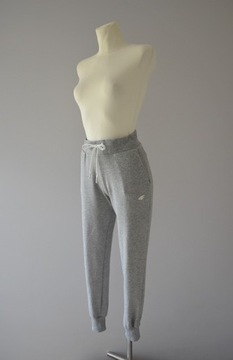 4F szare spodnie dresowe dresy joggery 34 XS