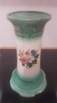 Oryginalny duzy recznie zdobiony wazon