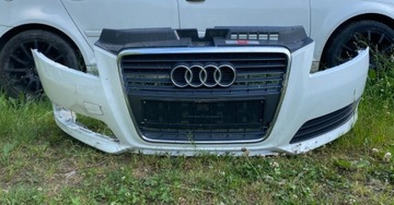 Zderzak przód przedni Audi A3 8P Lift LY9C Kompletny Kratki Grill