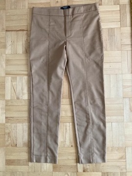 Spodnie cygaretki Mango 38/M beżowe