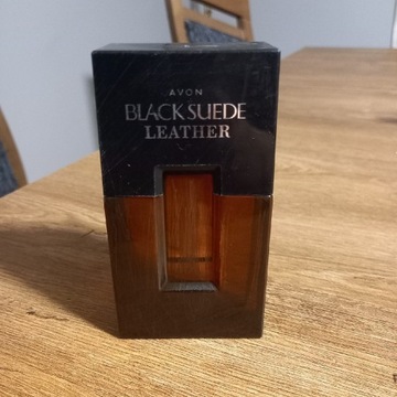 Avon Black Suede Leather