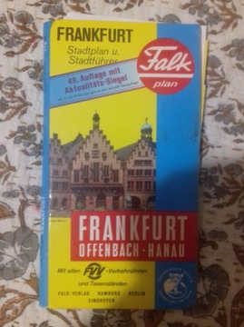 Frankfurt am Main, mapa, plan miasta, mapy Niemcy