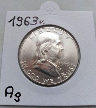 HALF DOLLAR z 1963 ROKU - USA