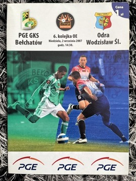 Program meczowy GKS Bełchatów - Odra Wodzisław 