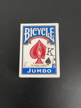 Bicycle Karty Jumbo Niebieskie