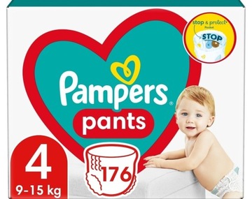 pieluchomajtki PAMPERS PANTS 4 | 176 szt. | ZAPAS