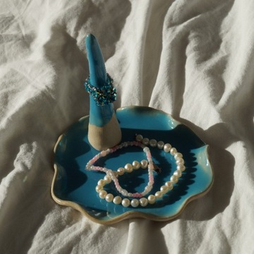 Paterka patera ceramiczna na biżuterię (2 części) 