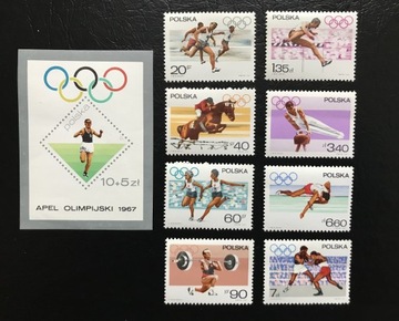 ZNACZKI Apel Olimpijski 1967 Komplet