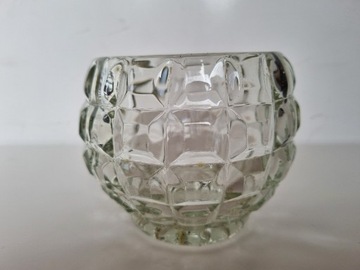 Miseczka kryształowa vintage PRL kulista wazon