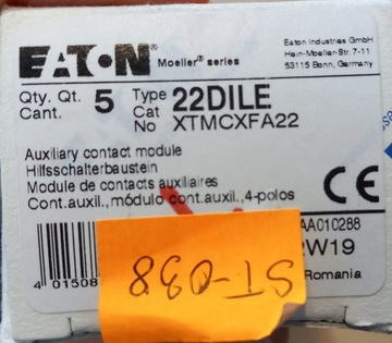 Styki pomocnicze EATON 22DILE XTMCXFA22