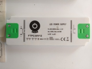 Zasilacz LED FTPC 30V12 z wyłącznikiem