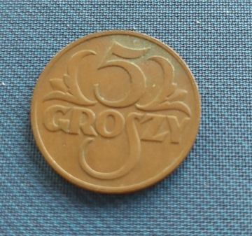 Moneta 5 groszy 1938r.