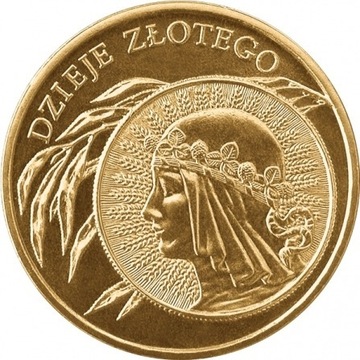 2 zl dzieje zlotego glowa kobiety  2006 rok