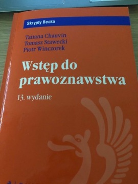 Książka, Wstęp do prawoznawstwa 13 wydanie Becka