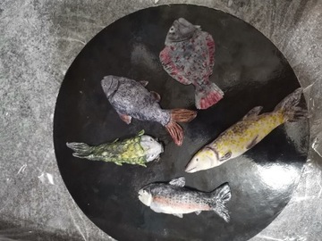 Ryby z masy cukrowej dla wędkarza na tort 