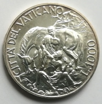 1000 lirów Watykan 1994, Miłosierny Samarytanin