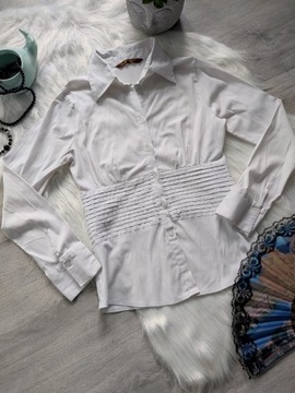 Biała bluzka  koszula wizytowa dress code M 38 