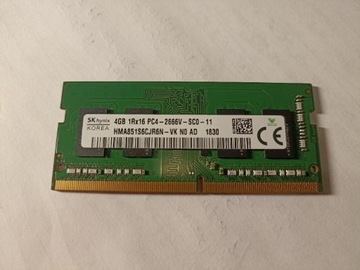 RAM 4GB DDR4 SODIMM 2666 pamięć do laptopa