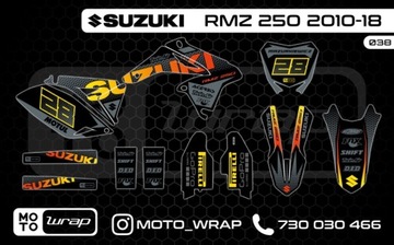 OKLEINA NAKLEJKI SUZUKI RMZ 250 2010-18  