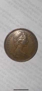 New Pence 2 Elizabeth orginal 1971
