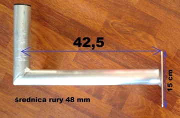 Maszt ścienny aluminiowy CORAB USL-48/450 - 45cm