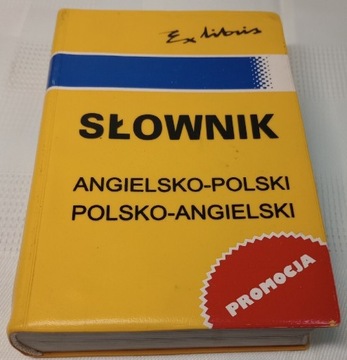 Słownik ang-pol, pol-ang. Exlibris.