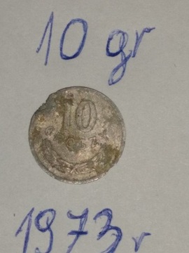 10 groszy 1973 , 2 zł 1958 r 