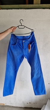 Spodnie męskie Timezone r.XL, robocze niebieskie 