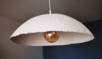 Lampa wisząca - gipsowa biel model II