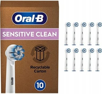 ORAL-B KOŃCÓWKI SZCZOTECZKI SENSITIVE CLEAN 10SZT