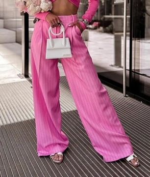 Spodnie różowe Pink Stripes LaMilla S