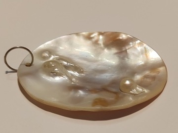 wisior muszla perły unikat gwiazdka prezent