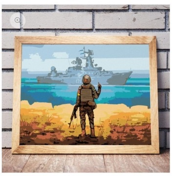 Malowanie Po Numerach Obraz Rosyjski okręt wojenny