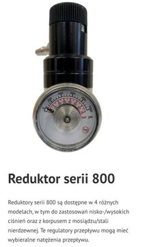 Regulator do butli 34, 58, 110 L/przepływ 0-5l/min