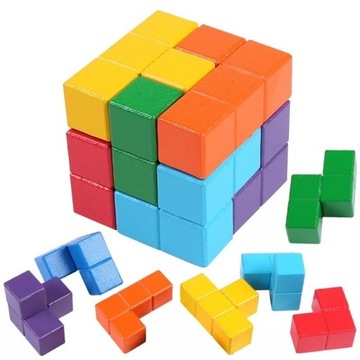 Logiczna Kostka Tetris - Rubik - 3D