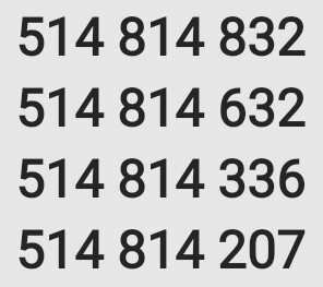 Numer telefonu (łatwe numery / złote numery)