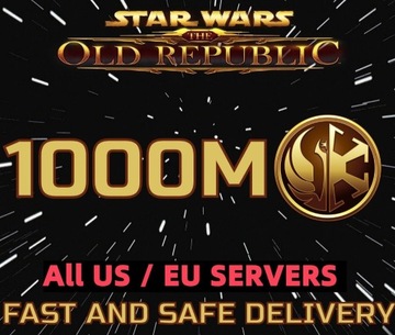 Star Wars The Old Republic SWTOR Credits 1000M