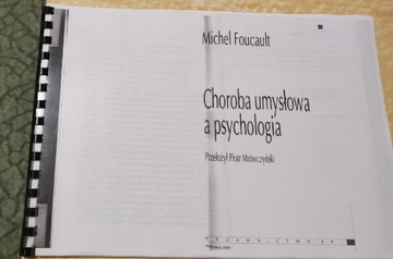 Choroba umysłowa a psychologia ksero