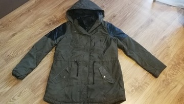 Ciepła kurtka parka khaki Reserved r. 40