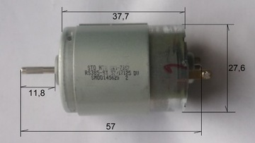 Silniczek RS385-ST 12V/6400 obr/min