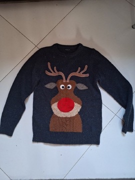 Sweterek świąteczny "migający nosek"