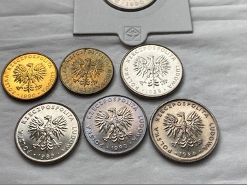 zestaw 5 złotych 10 złotych 20 złotych 50 złotych