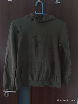 Obserwuj Bluza skorpion r. S zielona hoodie