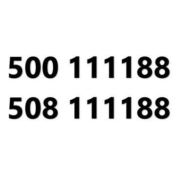 500 111 188 + 508 111 188 ZŁOTY NUMER SIM VAT 23