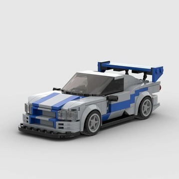 Nissan Skyline R34 GTR Klocki MOC Speed