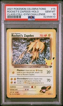 Zapdos PSA 10 Celebrations Karta Pokemon