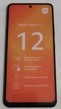 Atrapa Xiaomi Note 12 czarna