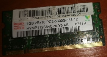 Pamięc Ram 1gb ddr2 HYNIX PC5300