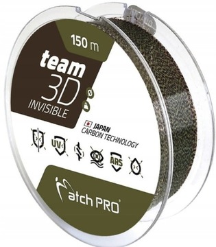 TEAM MATCHPRO 3D INVISIBLE ŻYŁKA 150M 0,23MM